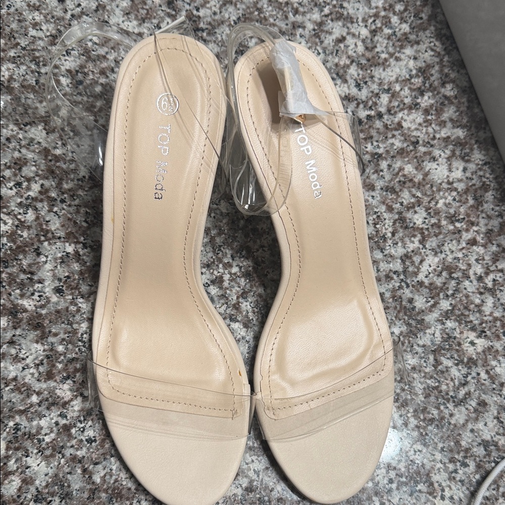 TOP Moda Women's Beige Heels